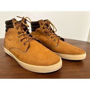 Timberland Womens Wheat/Brown/White Lace-Up Nubuck Dausette Sneaker Boots Sz 10